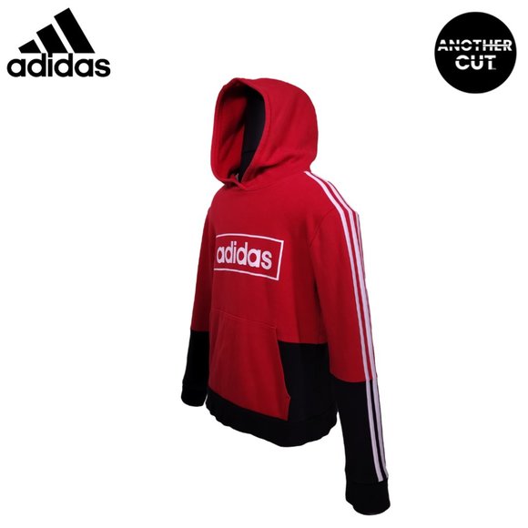 red and black Adidas Hoodie - Picture 2 of 4